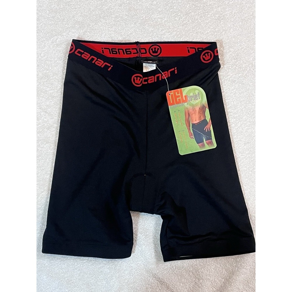 Canari Mens Gel Cycling Brief Bicycle Short Cyclewear Sz SM Padding Comfort NWT